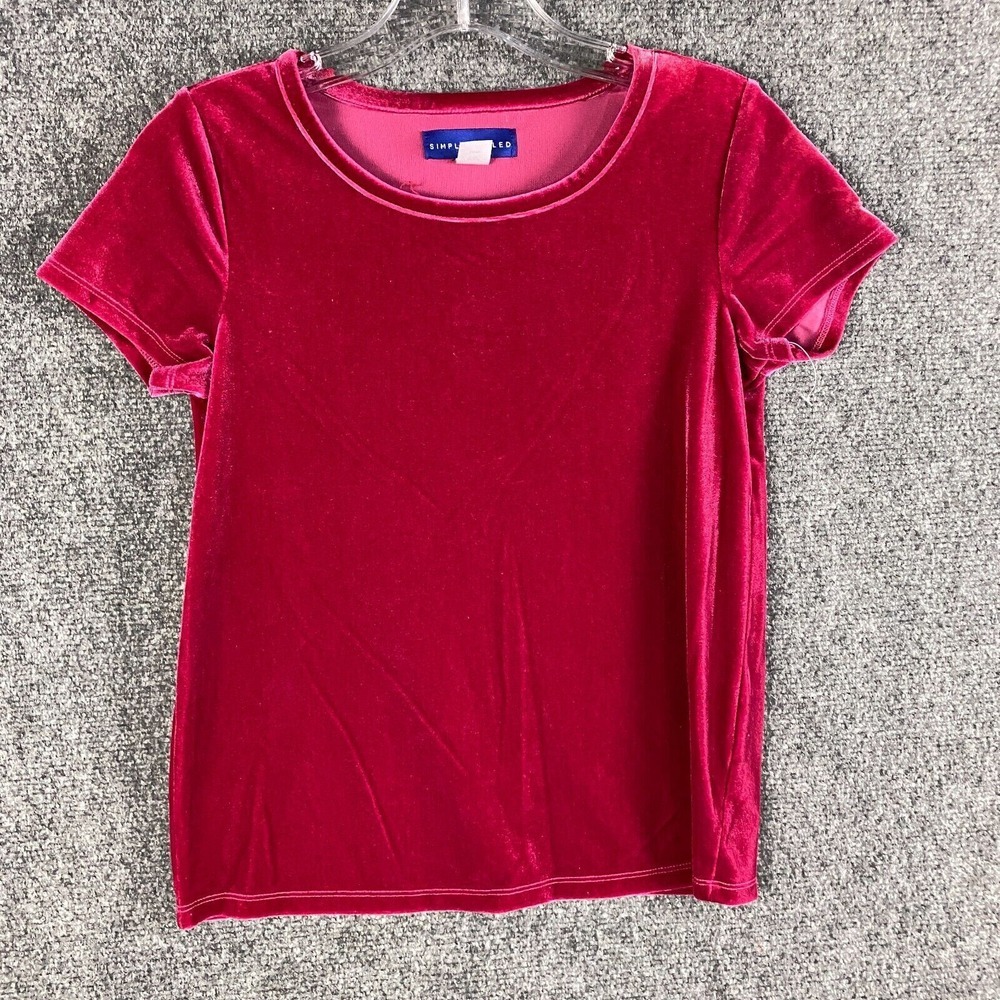 Simply Styled Top Girls Large 14 Yrs Short Sleeve Polyester Blend‎ L